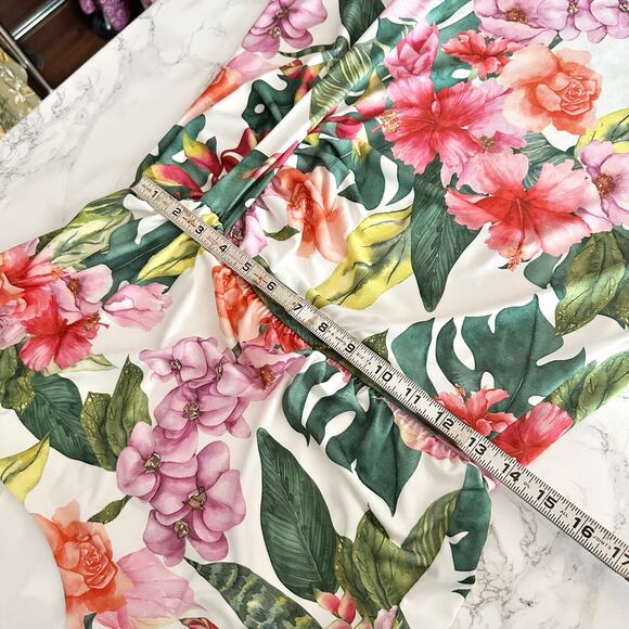 Boston Proper Tropical Oasis Print Racerback Maxi Dress Women's Size Medium - Picture 10 of 11